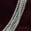 4mm Mini-Größe natürliche kultivierte reale weiße Perlen-Korn-Schnur